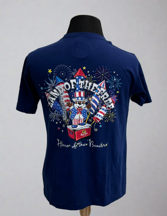 Buc-ee's Kids 4th of July Shirt "Land of The Free"