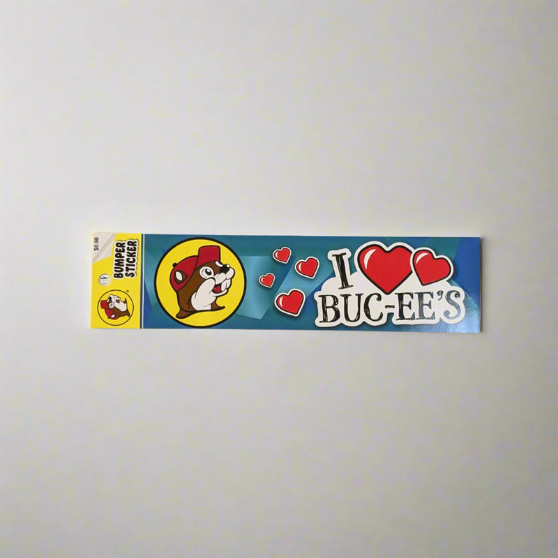 I Love Buc-ee's Bumper Sticker