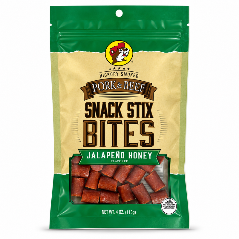 Buc-ee's Pork & Beef Snack Stix Bites