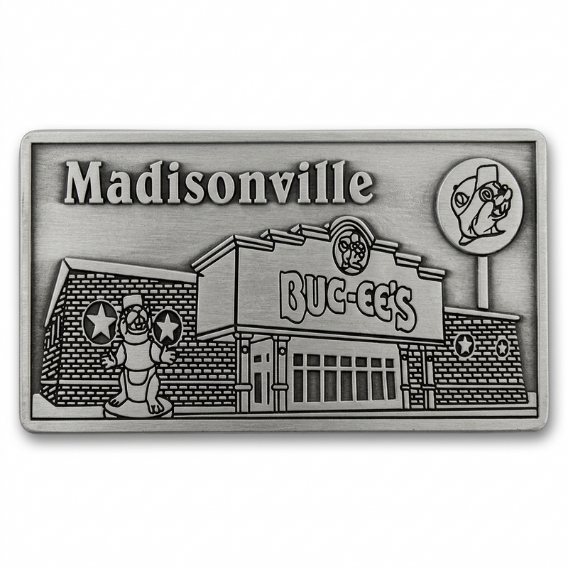 Buc-ee's Madisonville, TX Metal Location Magnet