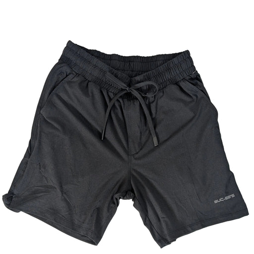 Men’s black Buc-ee’s Cloud Knit shorts with a 7.5-inch inseam, smooth waistband, and Buc-ee’s beaver logo