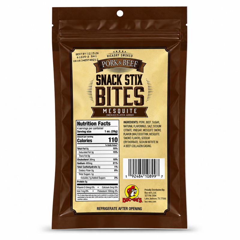 Buc-ee's Pork & Beef Snack Stix Bites