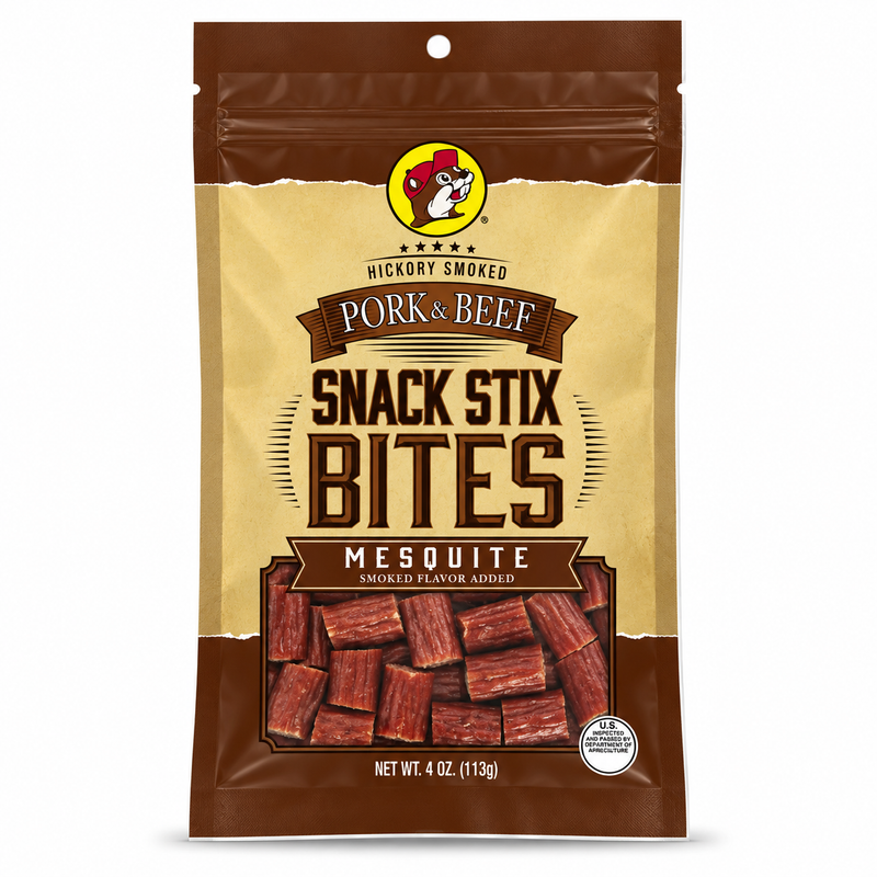 Buc-ee's Pork & Beef Snack Stix Bites