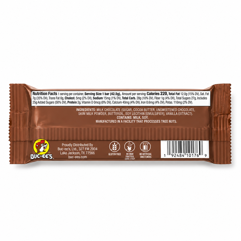 Buc-ee's Milk Chocolate Buc-ee Bar