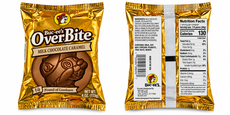 Buc-ee's Overbites Chocolate