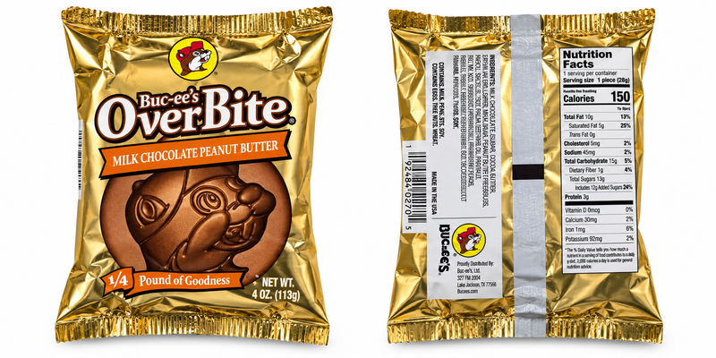 Buc-ee's Overbites Chocolate