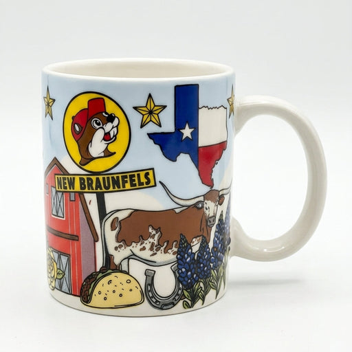 New Braunfels Mini Mug white background.