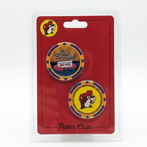 New Braunfels Poker Chips white background.