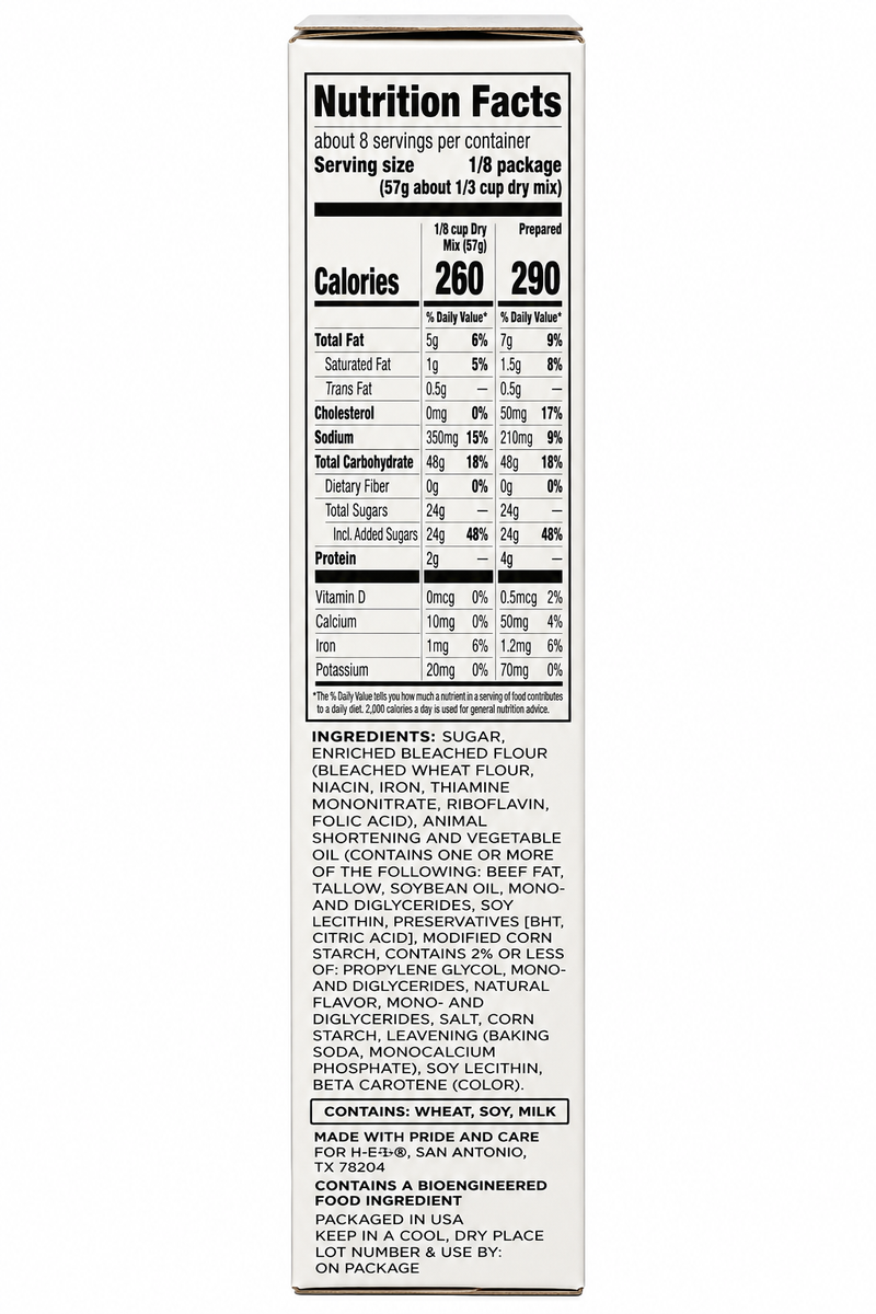 H-E-B The Baker's Scoop Premium Pound Cake Mix