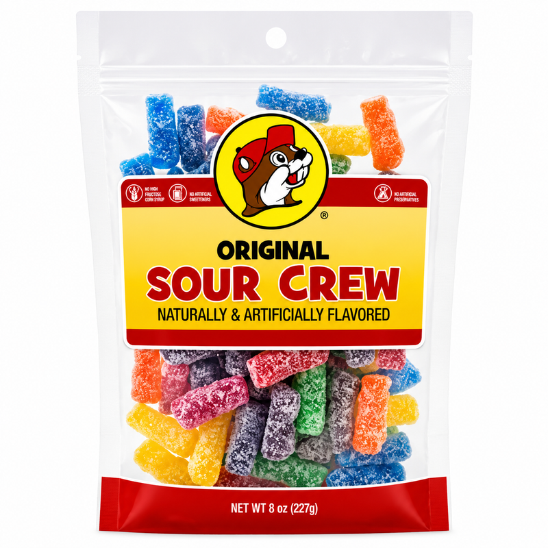 Buc-ee's Original Sour Crew Gummies