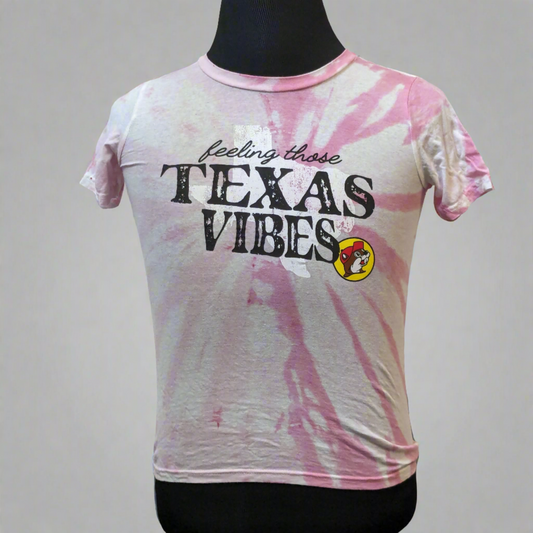 Buc-ee's Tie-Dye Pink "Texas Vibes" - Youth Small