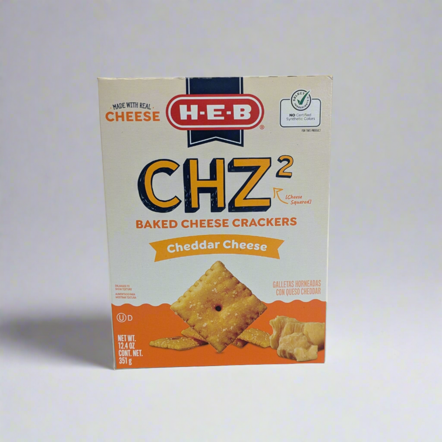 HEB CHZ² Baked Cheese Crackers