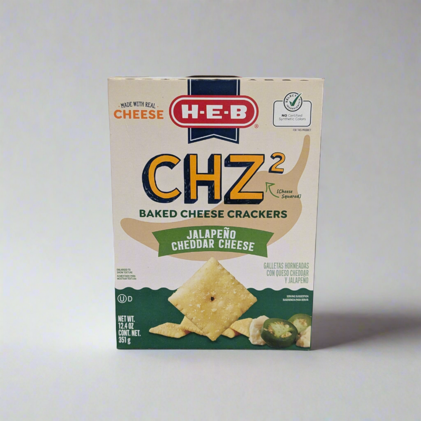 HEB CHZ² Baked Cheese Crackers