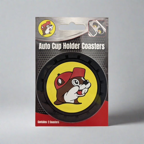 Texas State University Car Cup Holder Coaster - Absorbent Stoneware, 2-Pack, Fits Most Vehicles