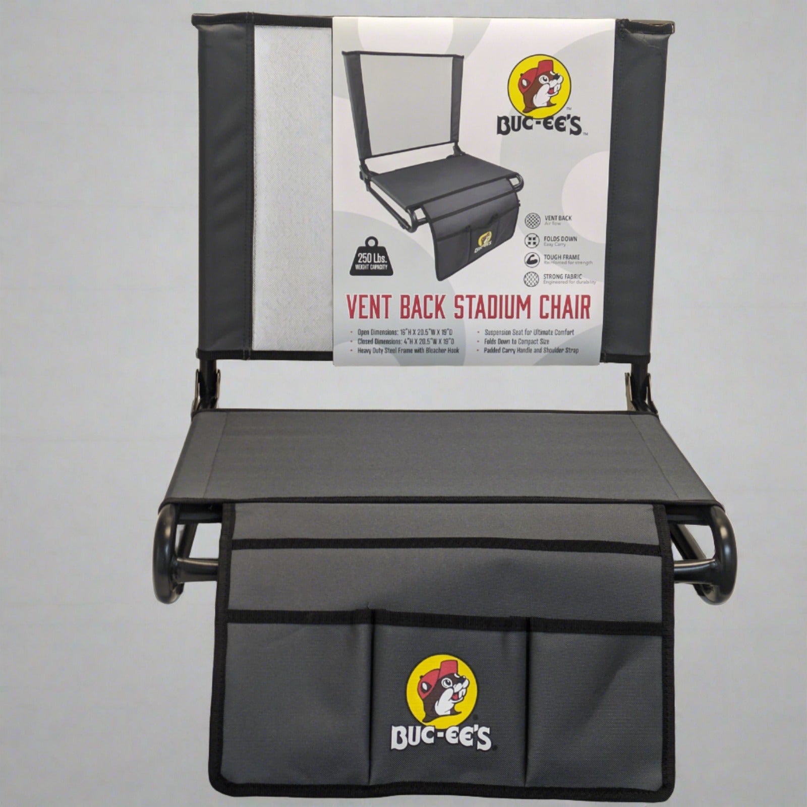 Buc-ee's Vent Back Stadium Chair – Texas Snax