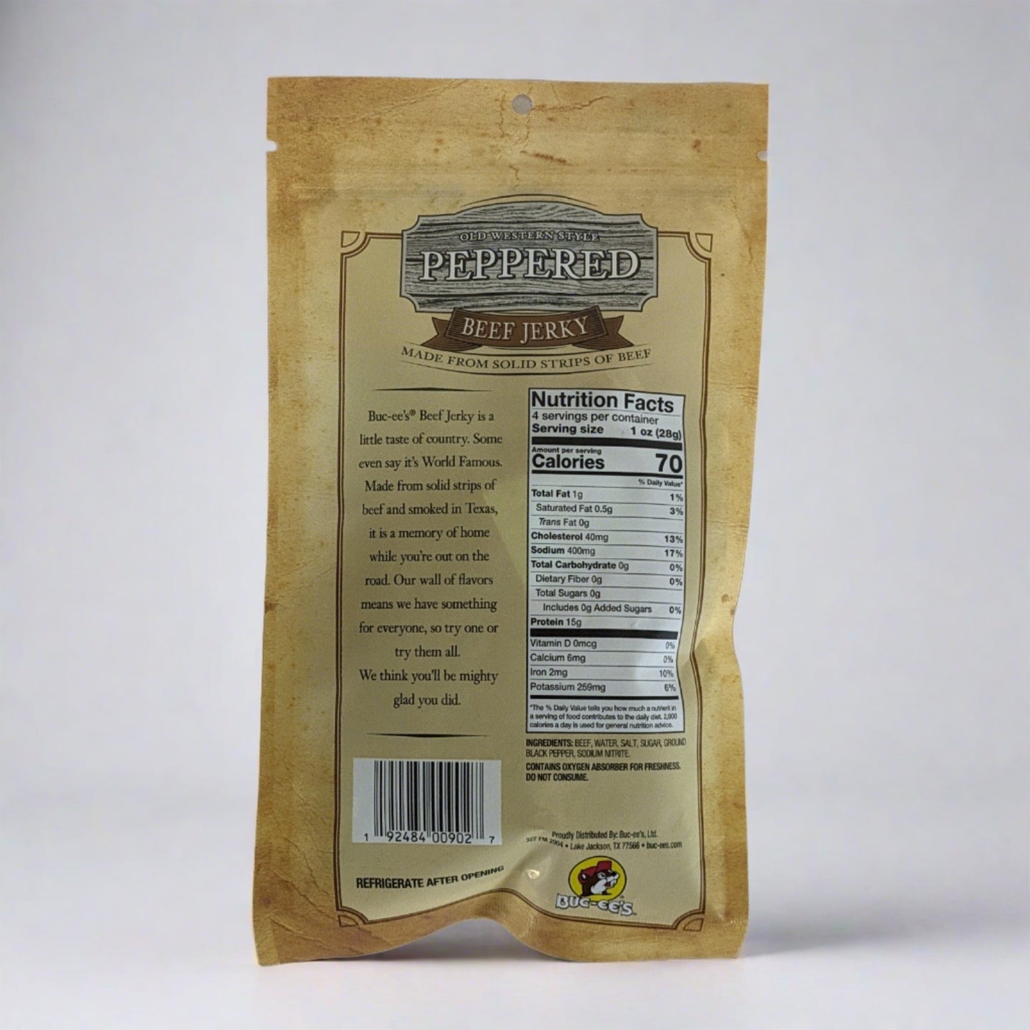 Buc-ee's Mesquite "Old Western" Peppered Beef Jerky