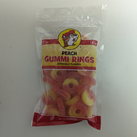Buc-ee's Peach Gummi Rings