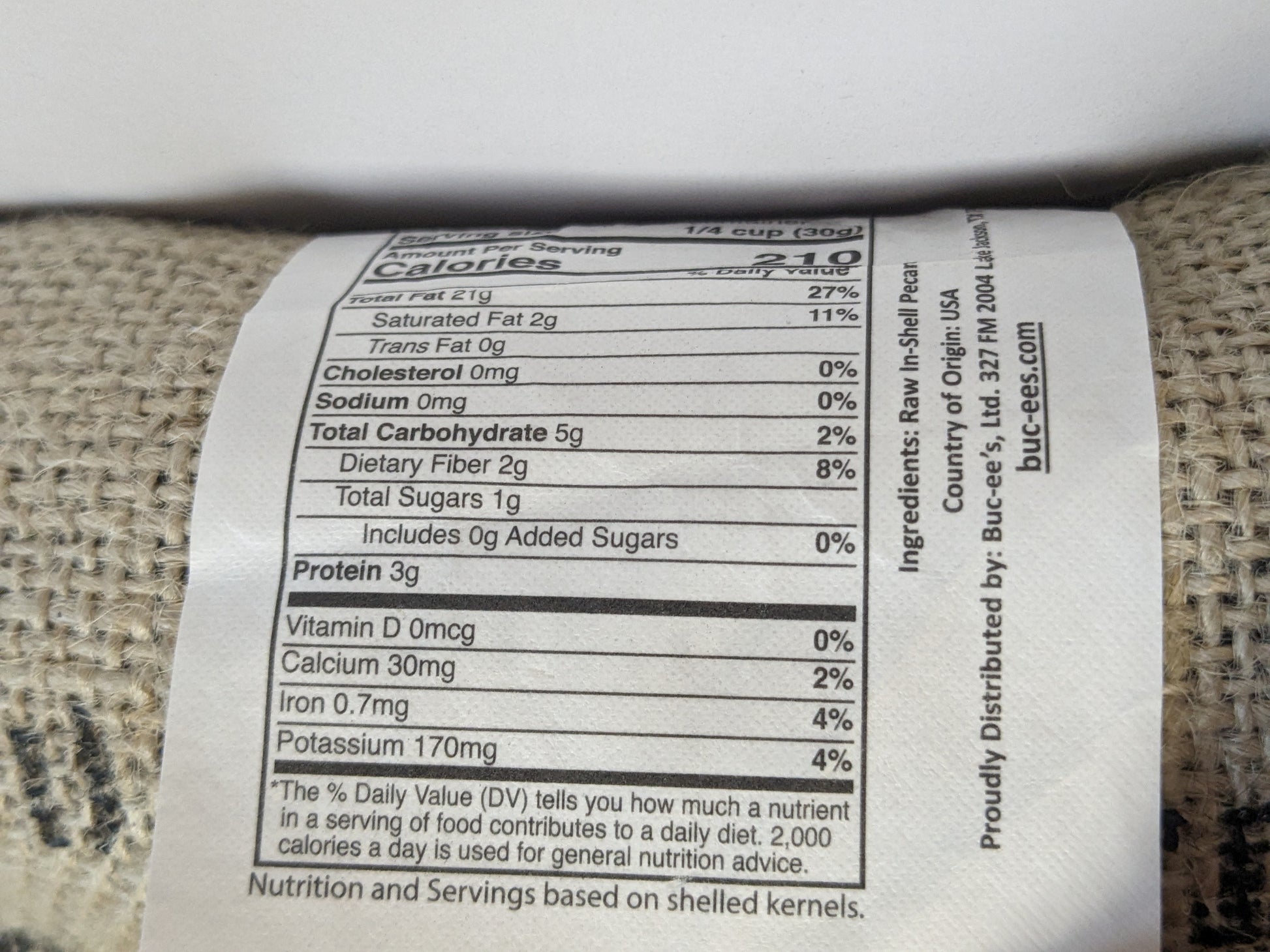 Buc-ee's 3 Pound In-Shell Pecans – Texas Snax