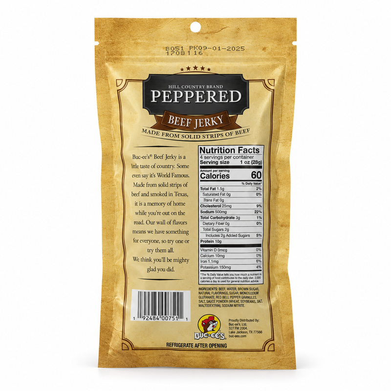 Buc-ee's Hill Country Peppered Beef Jerky