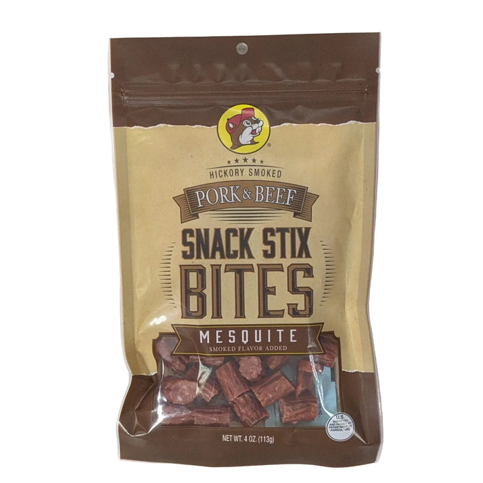 Pork and Beef Snack Stix Bites Mesquite variety