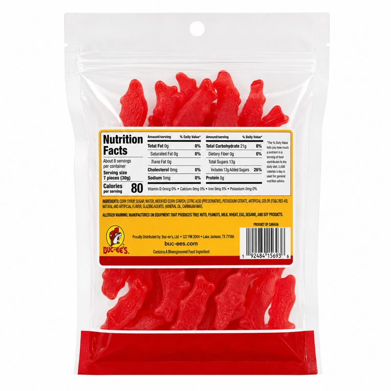 Buc-ee's Red Gummi Fish