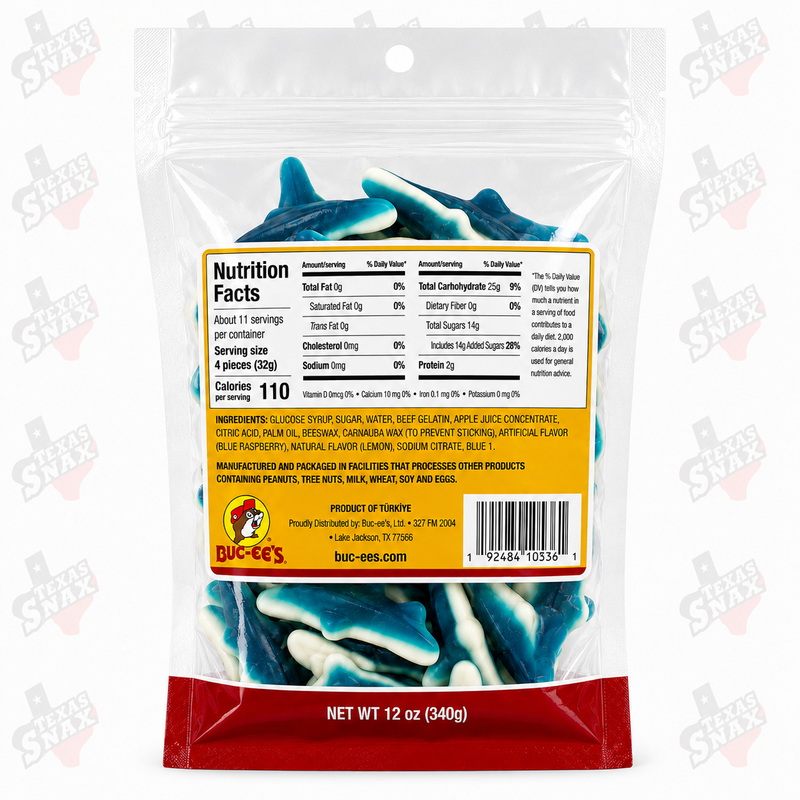 Buc-ee's Blue Gummi Sharks