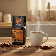 Cafe Ole coffee bag on a white surface