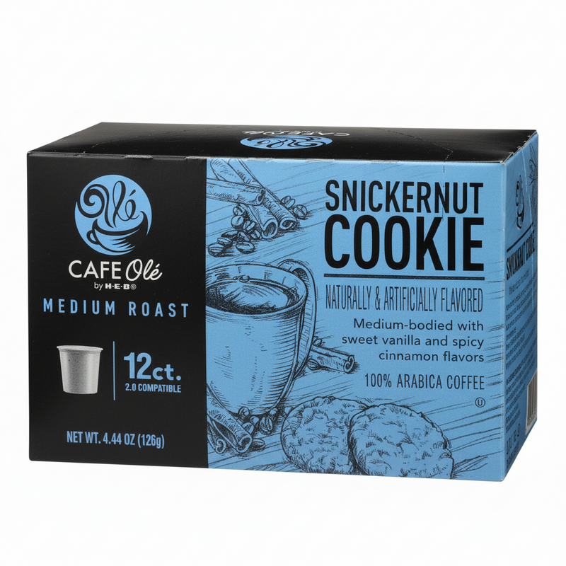 H-E-B Cafe Olé Snickernut Cookie Coffee Pods