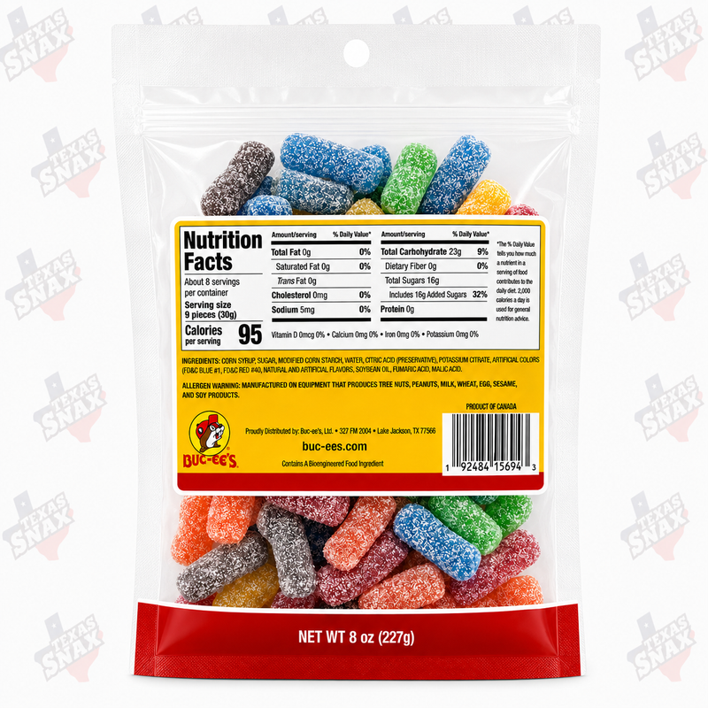 Buc-ee's Original Sour Crew Gummies