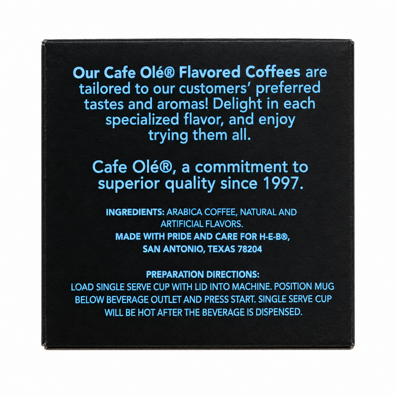 H-E-B Cafe Olé Texas Pecan Coffee Pods