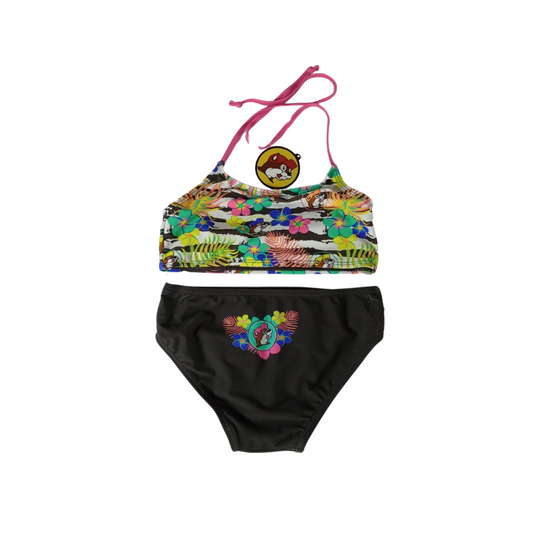 Buc-ee's Two-Piece Tropical Swimsuit Set