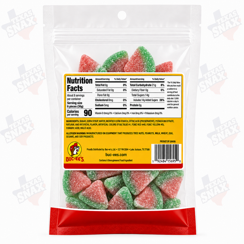 Buc-ee's Watermelon Sour Gummies
