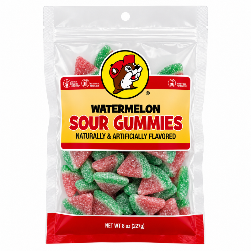 Buc-ee's Watermelon Sour Gummies