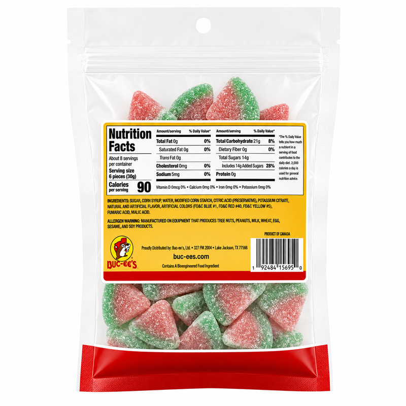 Buc-ee's Watermelon Sour Gummies