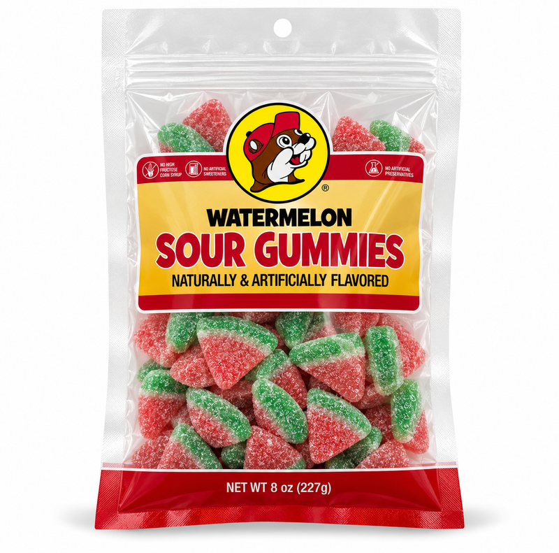 Buc-ee's Watermelon Sour Gummies