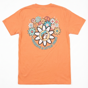 Back view of the Buc-ee's "I Deserve A Little Treat" Coral Shirt youth shirt.