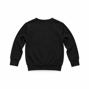 Buc-ee's black crewneck sweatshirt featuring a red flame hot rod truck graphic with 82 Pit Stop front print