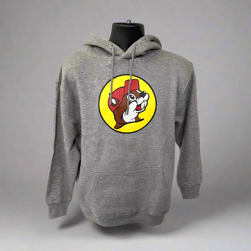 Buc-ee's Classic Grey Logo Hoodie