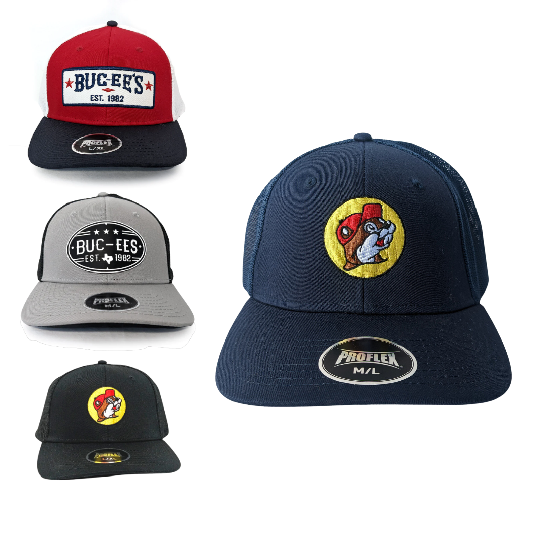 Authentic Pro-Flex Hats with Buc-ee's Logo – Texas Snax