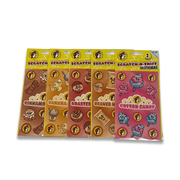 Buc-ee’s Scratch-N-Sniff Stickers in five scents, including cinnamon, Beaver Nuggets, and cotton candy, 24 stickers per pack