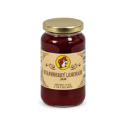 17 oz jar of Buc-ee's Strawberry Lemonade Jam, front label