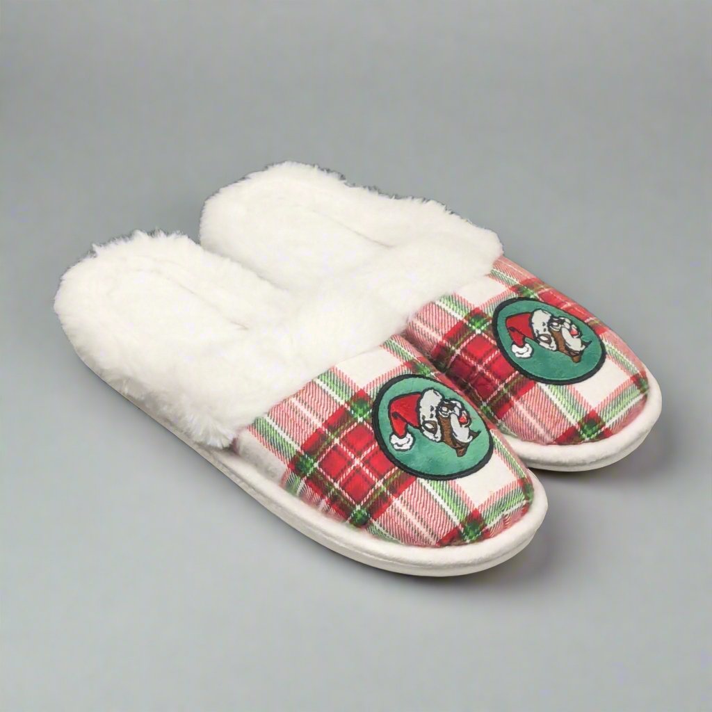 Buc-ee's Plush Christmas Slippers