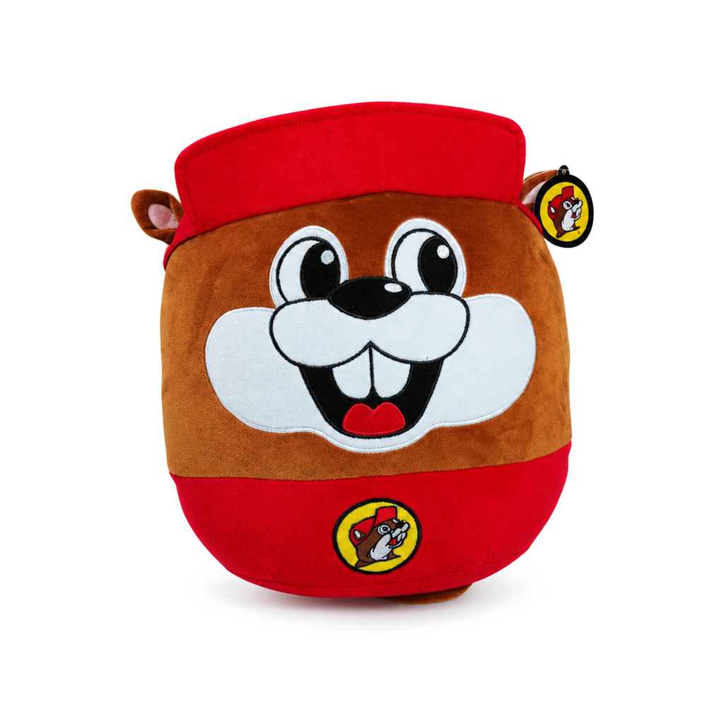 Buc-ee's Soft n' Squishy Pillow | Round Squeezable Buc-ee Plush