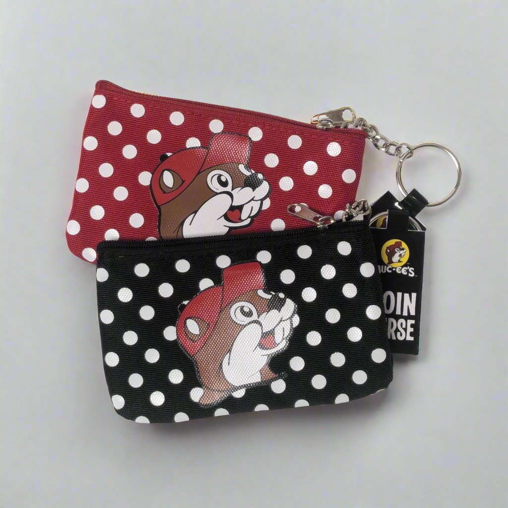 Buc-ee's Polka Dot Coin Purses