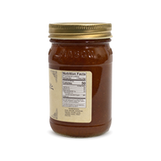 Back of the Buc-ee's Fig Preserves jar showing ingredients and nutrition facts, on white