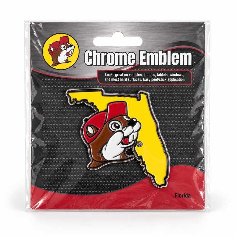 Buc-ee's Chrome Emblem- Florida