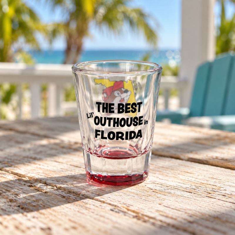 Buc-ee's Shot Glass "The Best Outhouse in" - Florida
