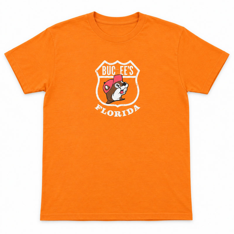 Buc-ee's Florida License Plate Orange Shirt