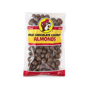 12 oz clear bag of Buc-ee's Milk Chocolate Coconut Almonds
