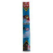 Buc-ee’s Nylon Delta Kite in a blue retail package with the beaver logo, 50-inch wingspan, and handle included